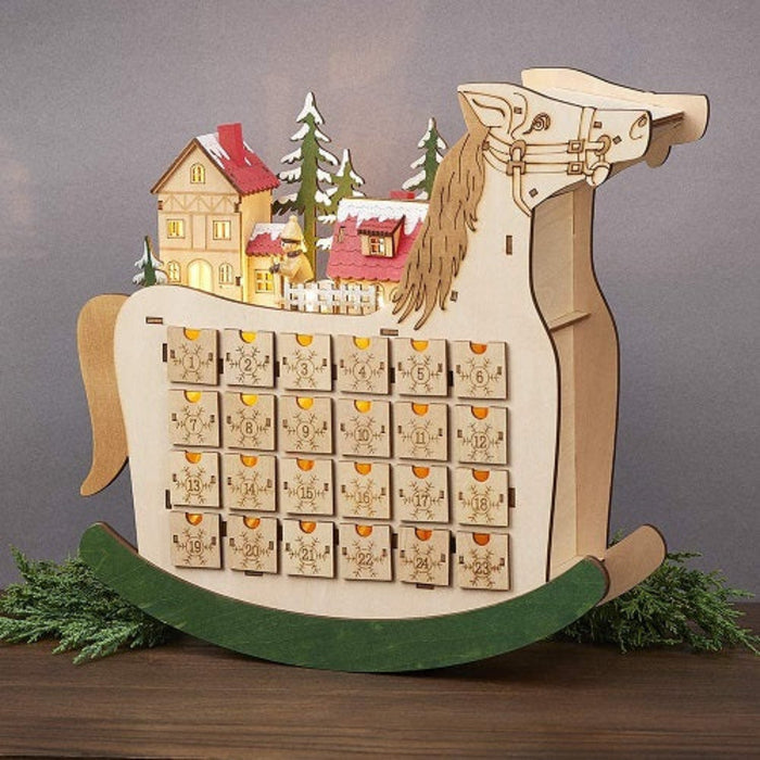 Roman 12.75" LED Countdown Rocking Horse