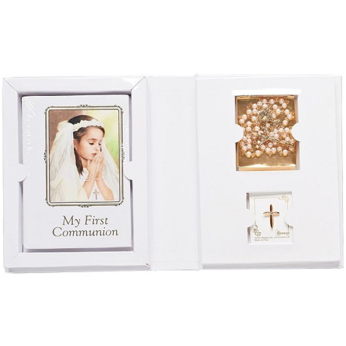 Roman First Communion Keepsake Gift Set for Girl