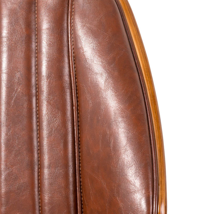 Russet Leatherette Adjustable Swivel Desk Chair/Task Office Chair
