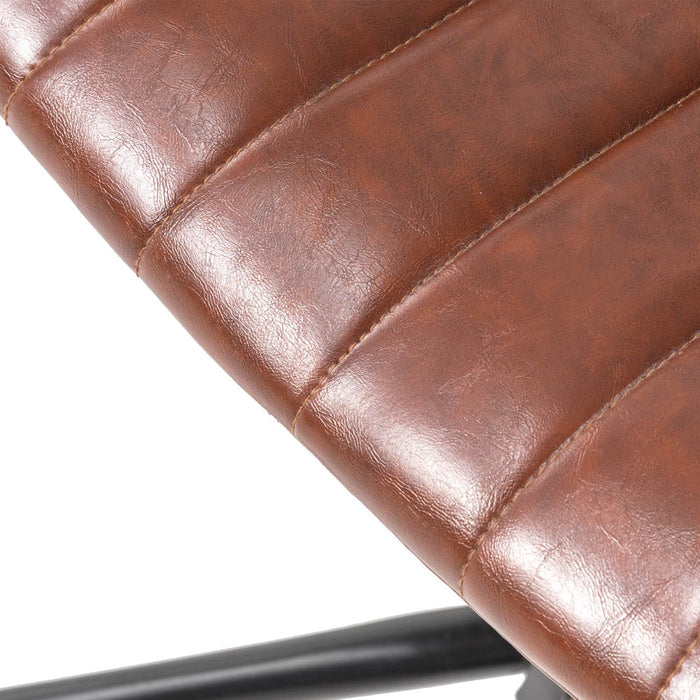 Russet Leatherette Adjustable Swivel Desk Chair/Task Office Chair
