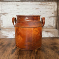 Rusty Tin Wide Milk Can - 7" - Primitive Star Quilt Shop