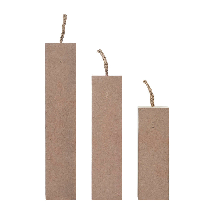 RWB Stars & Stripes Painted Wooden Candles - Set of 3 - Primitive Star Quilt Shop