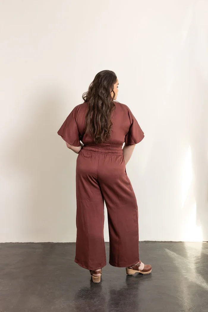 Saguaro Set Sewing Pattern – two-piece elastic waist pants & reversible V-neck top (XS–7X)