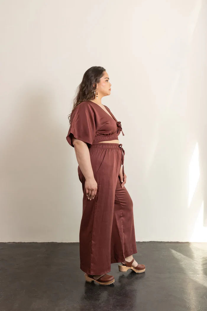 Saguaro Set Sewing Pattern – two-piece elastic waist pants & reversible V-neck top (XS–7X)