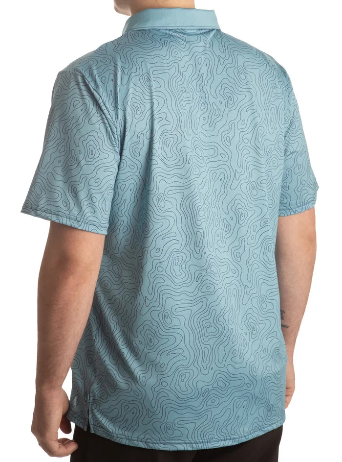 Sale: “Boss Shirt” Water Depth Mesh Performance Sports Polo Shirt Made in USA 757MOLOD