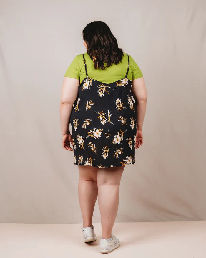 Saltwater Slip Dress Sewing Pattern – adjustable strap slip dress in mini and tea length (XS–7X)