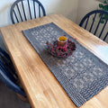 Saratoga Black and Tan Woven Table Runner 32" - Primitive Star Quilt Shop