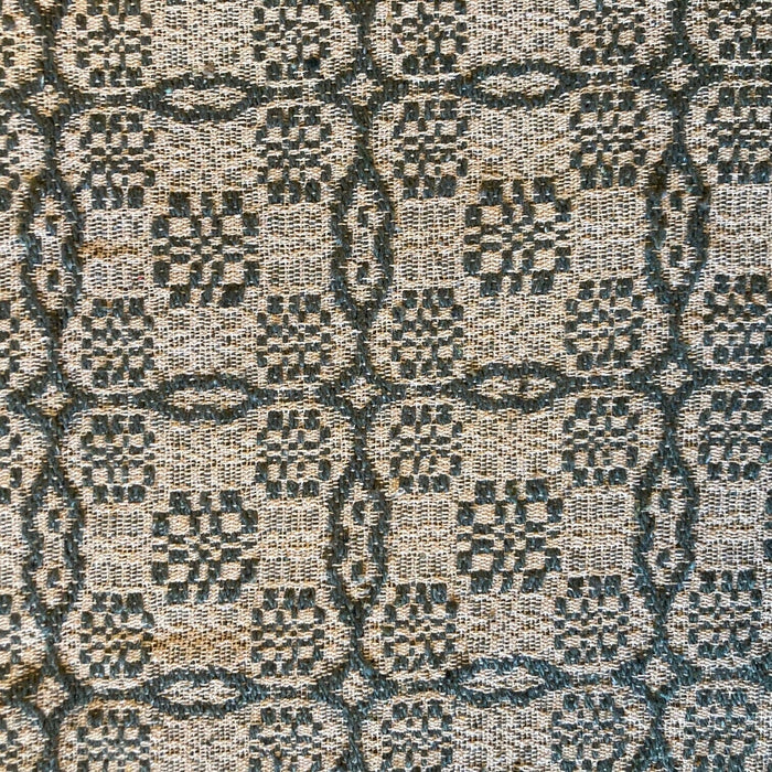 Saratoga Green and Linen Woven Coverlet - Primitive Star Quilt Shop