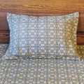 Saratoga Green and Linen Woven Standard Sham 20x30" - Primitive Star Quilt Shop