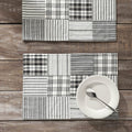Sawyer Mill Black Quilted Placemat - Set of 2 - Primitive Star Quilt Shop