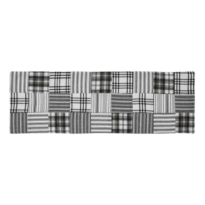 Sawyer Mill Black Quilted Runner 8x24" - Primitive Star Quilt Shop