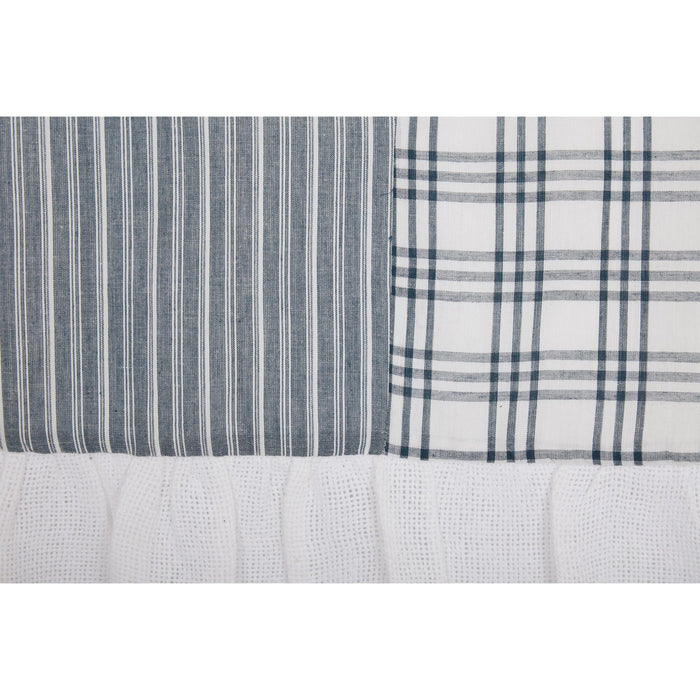 Sawyer Mill Blue Patchwork Lined Valance 60" - Primitive Star Quilt Shop
