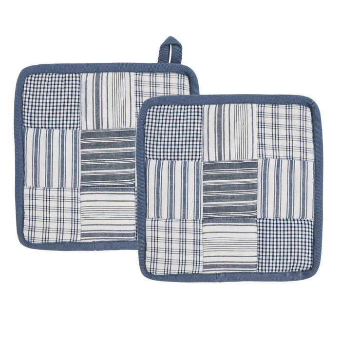 Sawyer Mill Blue Pot Holder - Set of 2 - Primitive Star Quilt Shop