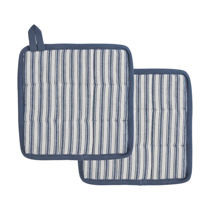 Sawyer Mill Blue Pot Holder - Set of 2 - Primitive Star Quilt Shop