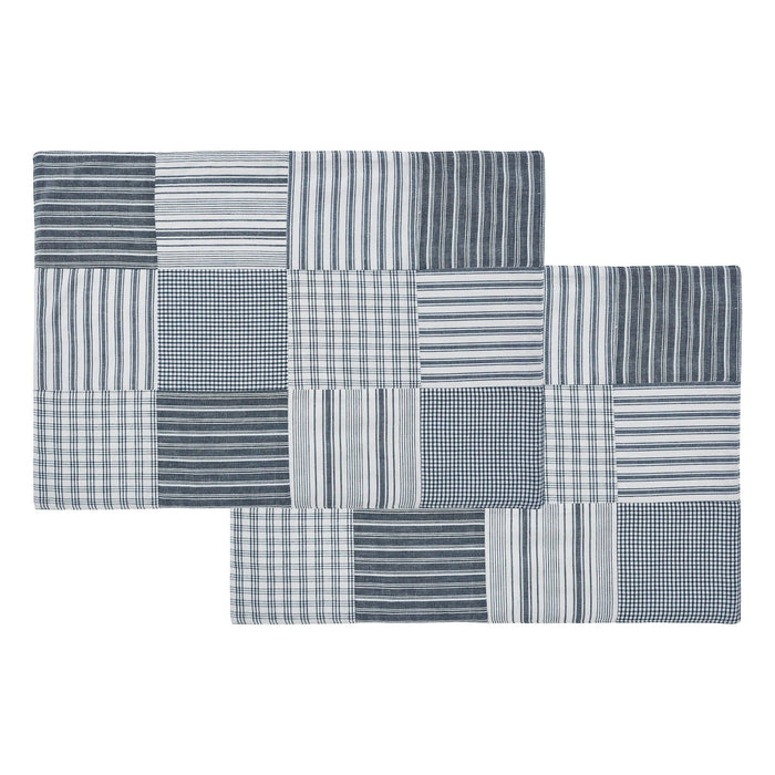 Sawyer Mill Blue Quilted Placemat - Set of 2 - Primitive Star Quilt Shop