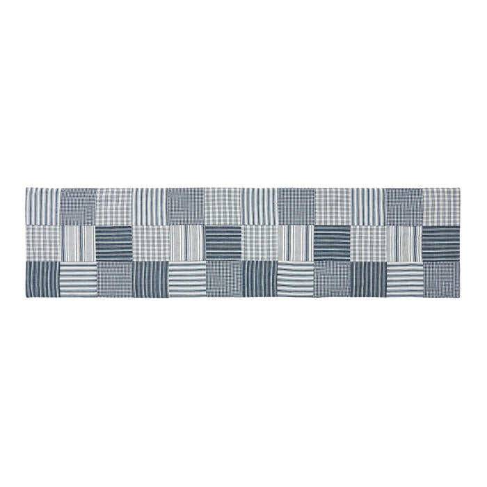 Sawyer Mill Blue Quilted Runner 12x48" - Primitive Star Quilt Shop