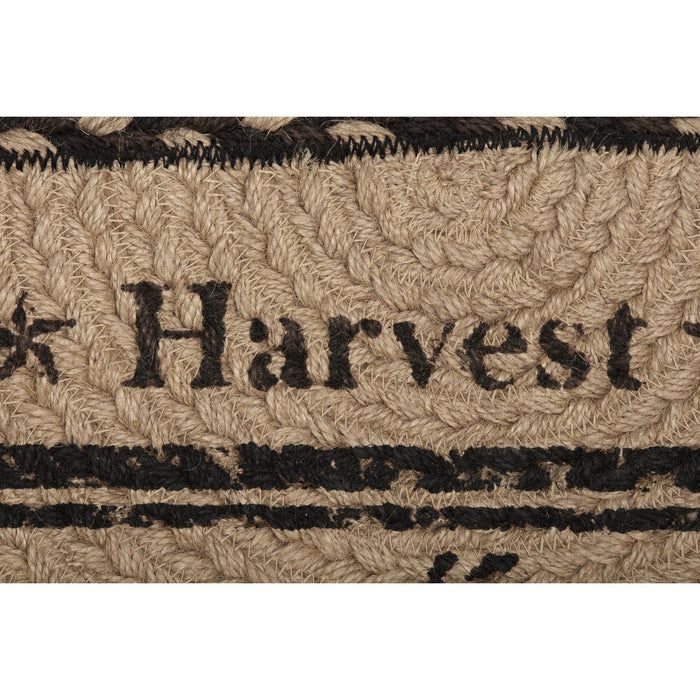 Sawyer Mill Charcoal Plow Half Circle Braided Rug 16.5x33" - Primitive Star Quilt Shop