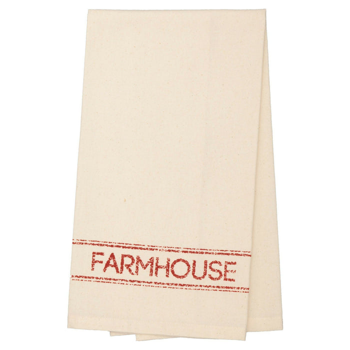 Sawyer Mill Red Farmhouse Tea Towel - Primitive Star Quilt Shop