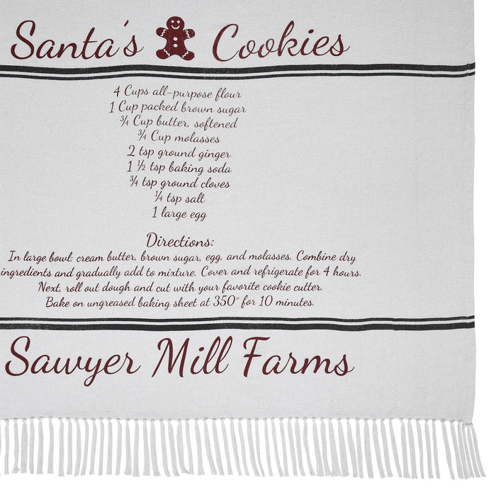 Sawyer Mill Santa Cookies Woven Throw - Primitive Star Quilt Shop