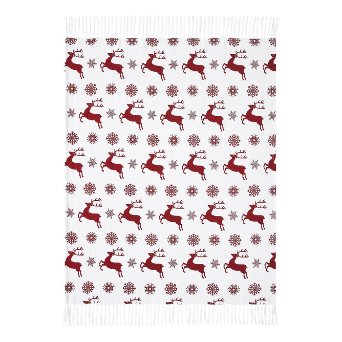 Scandia Snowflake Woven Throw - Primitive Star Quilt Shop