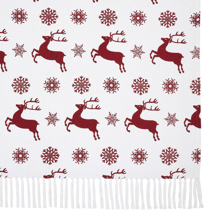 Scandia Snowflake Woven Throw - Primitive Star Quilt Shop