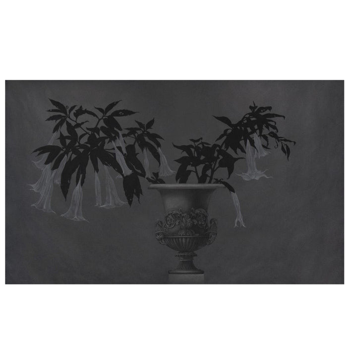 Image of moon flowers in an urn
