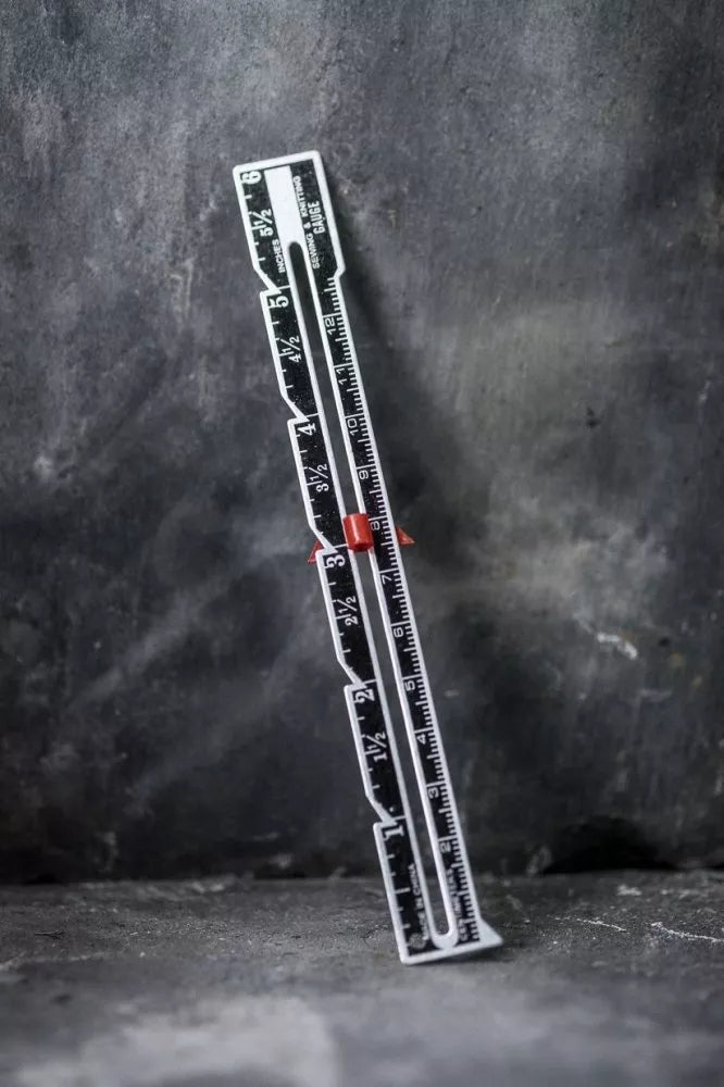 Merchant & Mills Sewing Gauge with sliding pointer for accurate hems and seams