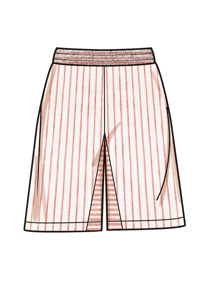 Simplicity Sewing Pattern S9956 for Misses' Pull-On Shorts and Wide-Leg Pants