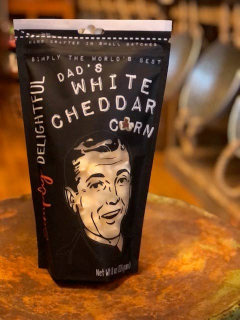 Simply Delightful Popcorn-Dad's White Cheddar 3 oz. - Pine & Moss