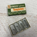 Singer Buttonholer Attachment Templates, BOXED (Vintage Original) - RARE
