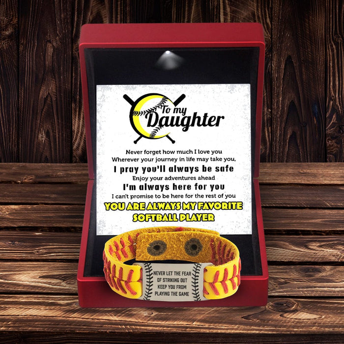 Softball Bracelet - Softball - To My Daughter - I'm Always Here For You - Gbzk17011