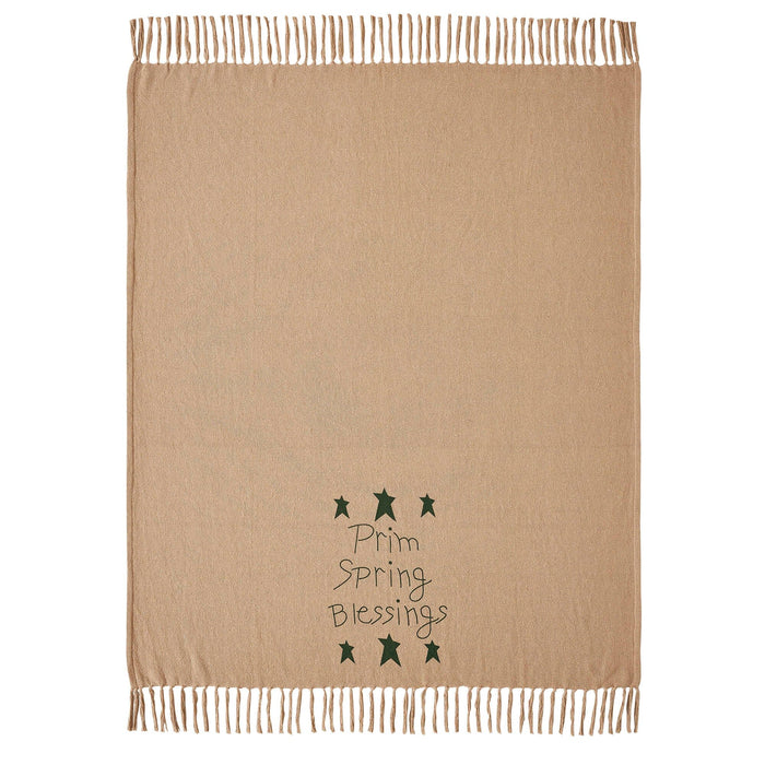 Spring In Bloom Woven Throw - Primitive Star Quilt Shop