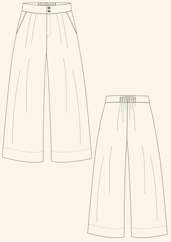 Spring Trousers MultiSize PDF Pattern