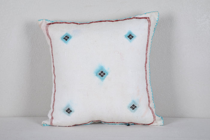 Sqaure Moroccan rug Pillow 17.3 INCHES X 17.3 INCHES - kilim pillow