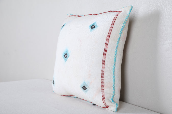 Sqaure Moroccan rug Pillow 17.3 INCHES X 17.3 INCHES - kilim pillow
