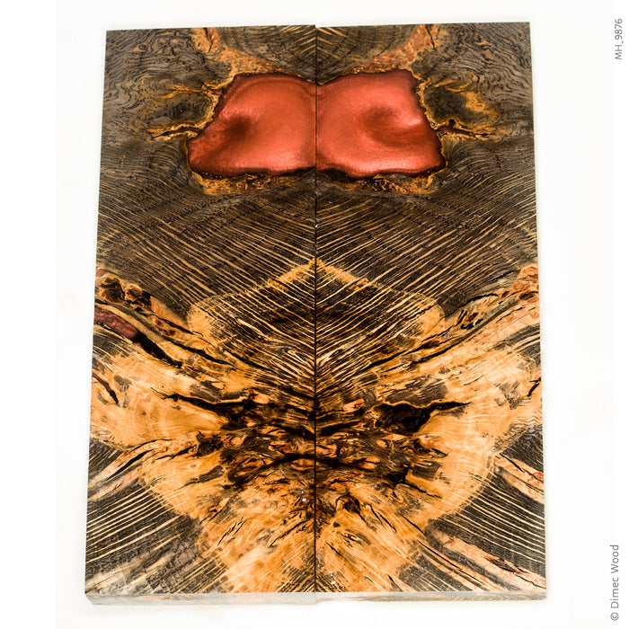 Stabilized oak burl wood scales