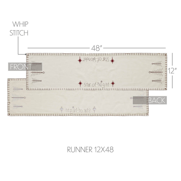 Star of Wonder Runner 12x48" - Primitive Star Quilt Shop