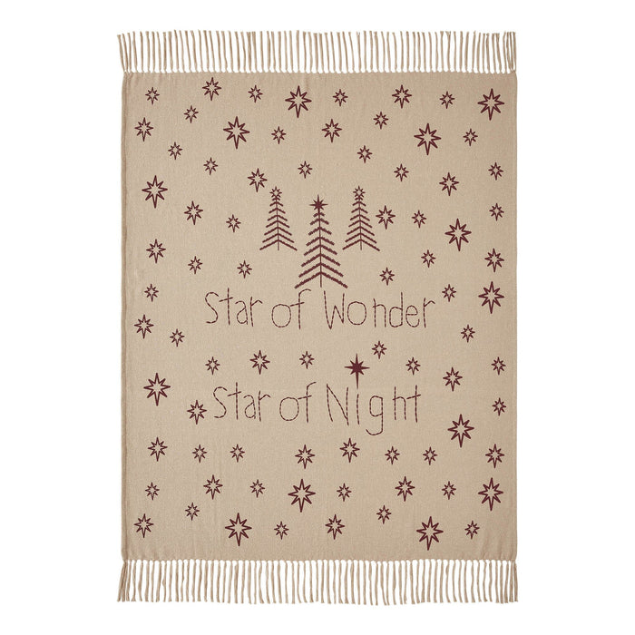 Star of Wonder Woven Throw - Primitive Star Quilt Shop