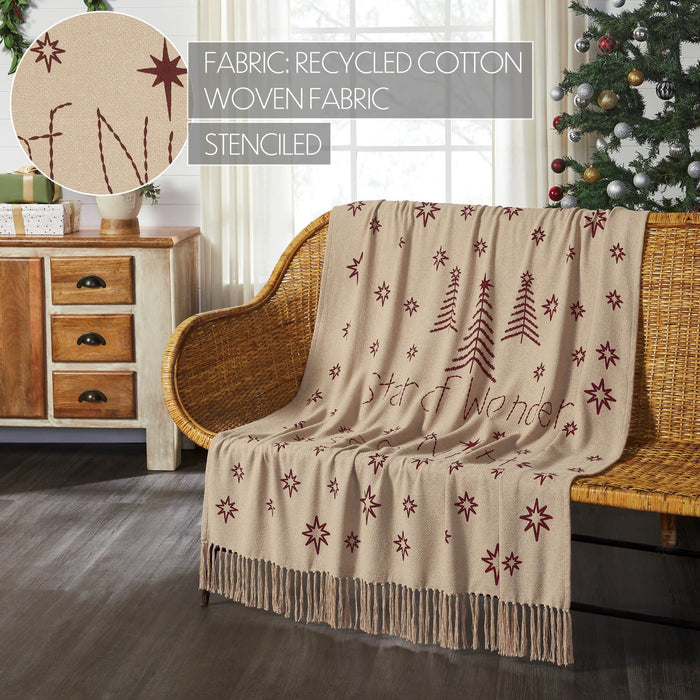 Star of Wonder Woven Throw - Primitive Star Quilt Shop