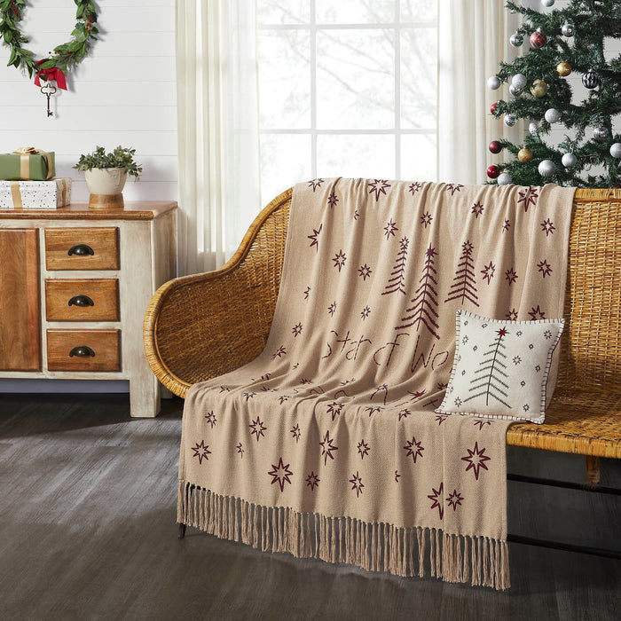 Star of Wonder Woven Throw - Primitive Star Quilt Shop