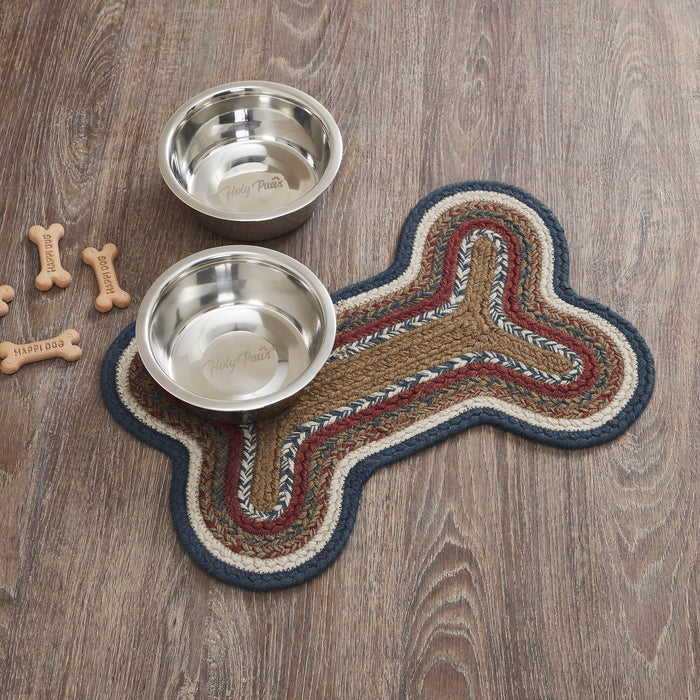 Stratton Indoor/Outdoor Small Bone Braided Rug 11.5x17.5" - Primitive Star Quilt Shop