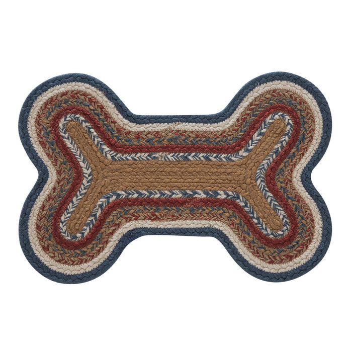 Stratton Indoor/Outdoor Small Bone Braided Rug 11.5x17.5" - Primitive Star Quilt Shop
