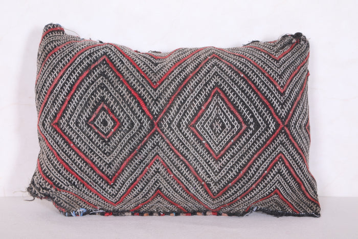 Striped Moroccan pillow 12.2 INCHES X 18.1 INCHES - kilim pillow