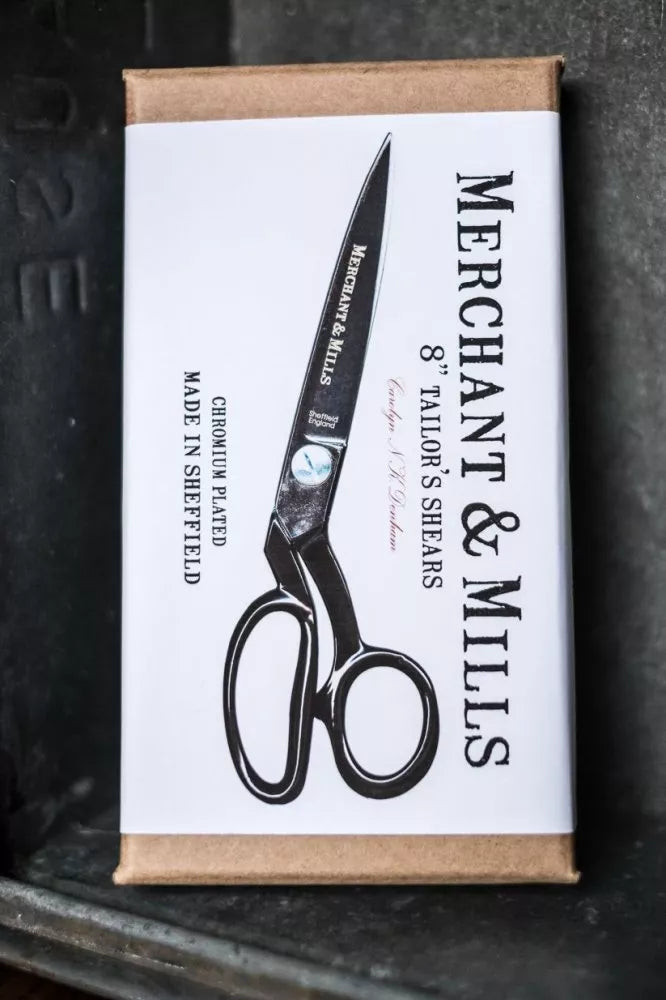 Merchant & Mills Tailor’s 10" Scissors, Sheffield-made high carbon steel shears for professional tailoring