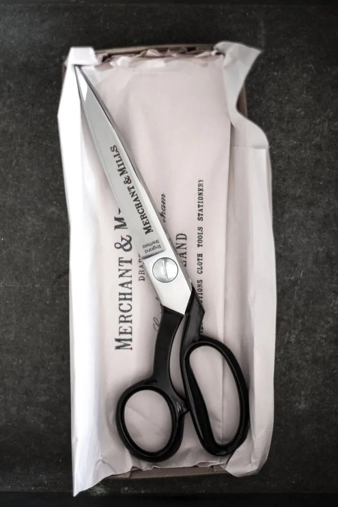 Merchant & Mills Tailor’s 10" Scissors, Sheffield-made high carbon steel shears for professional tailoring