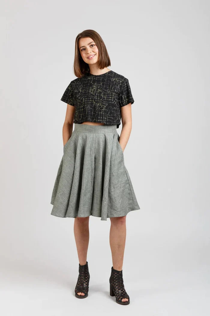 Tania Culottes Sewing Pattern - Modern Culottes with Skirt Appearance