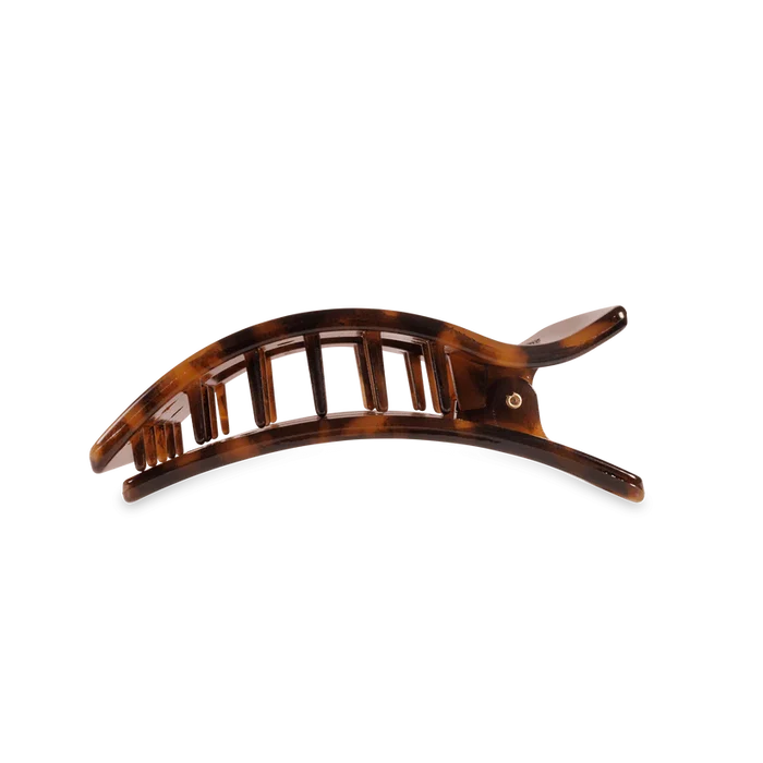 Teleties Flat Rectangle Clip -Tortoise