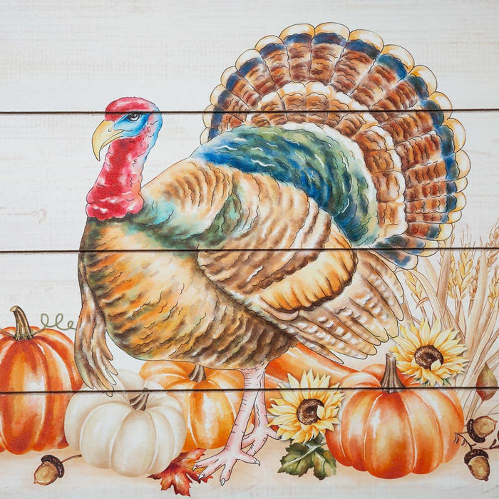 Thanksgiving Wooden Turkey Tray, Set of 2
