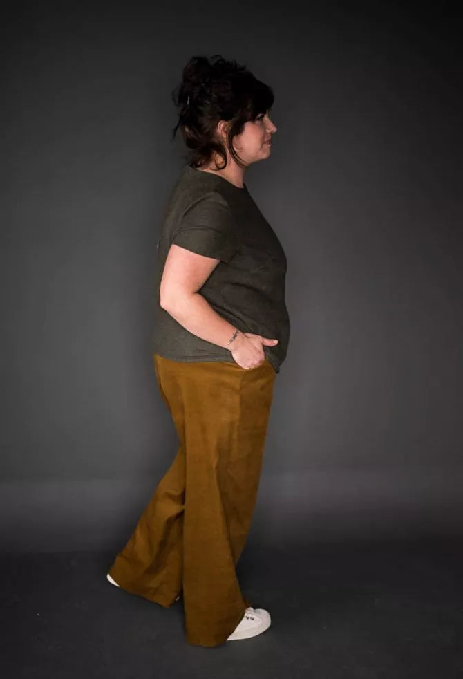 The 101 Trouser Sewing Pattern by Merchant & Mills – relaxed drawstring linen trousers for beginners