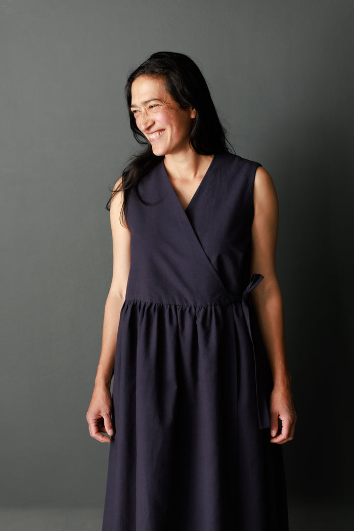 Etta Sewing Pattern - Simple Wrap Dress with Lined Bodice and Inseam Pockets